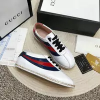 baskets paire de chaussures gucci femmes crystal rainbow white